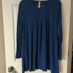 Long sleeve jersey tunic